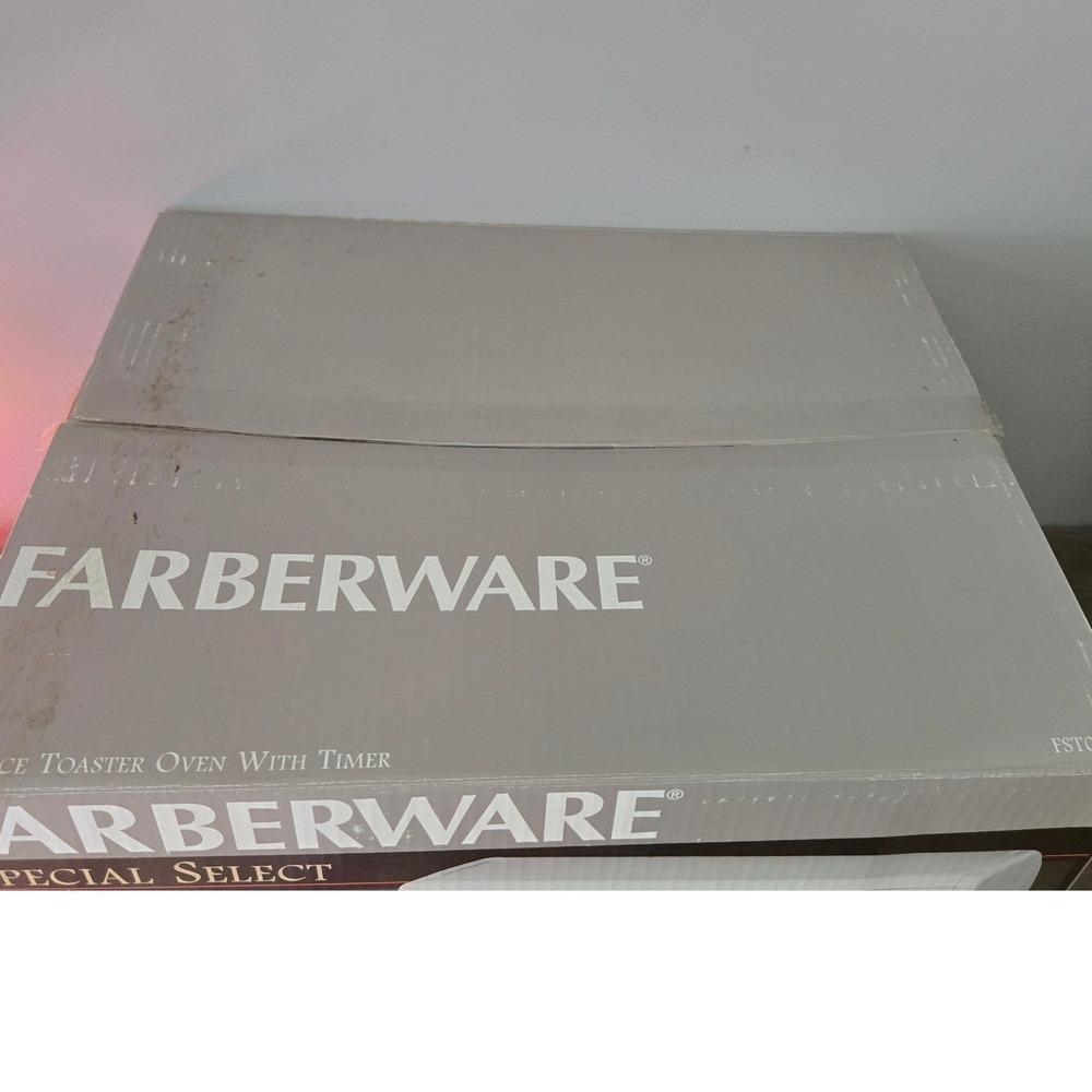 Farberware FSTO400 Special Select 4 Slice Toaster Oven Timer Open Box Vintage - Picture 5 of 9